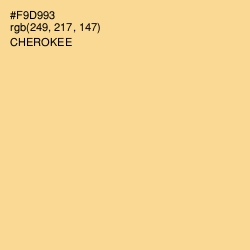 #F9D993 - Cherokee Color Image