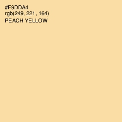 #F9DDA4 - Peach Yellow Color Image