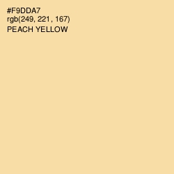 #F9DDA7 - Peach Yellow Color Image