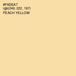 #F9DEA7 - Peach Yellow Color Image