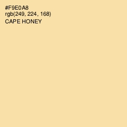 #F9E0A8 - Cape Honey Color Image