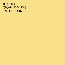 #F9E18B - Sweet Corn Color Image