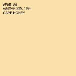 #F9E1A9 - Cape Honey Color Image