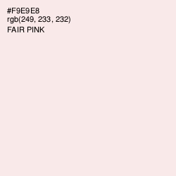 #F9E9E8 - Fair Pink Color Image