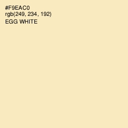#F9EAC0 - Egg White Color Image