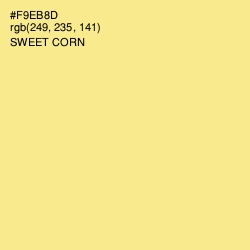 #F9EB8D - Sweet Corn Color Image