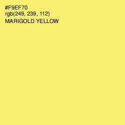 #F9EF70 - Marigold Yellow Color Image