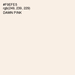 #F9EFE5 - Dawn Pink Color Image