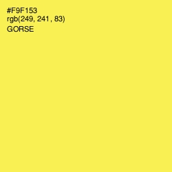 #F9F153 - Gorse Color Image