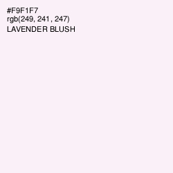 #F9F1F7 - Lavender blush Color Image