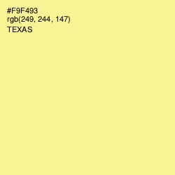 #F9F493 - Texas Color Image