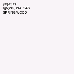 #F9F4F7 - Spring Wood Color Image