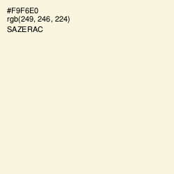 #F9F6E0 - Sazerac Color Image