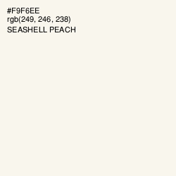 #F9F6EE - Seashell Peach Color Image