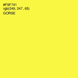 #F9F741 - Gorse Color Image