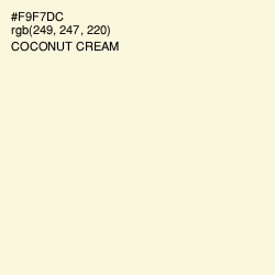 #F9F7DC - Coconut Cream Color Image