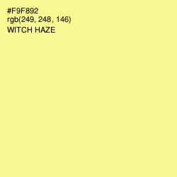 #F9F892 - Witch Haze Color Image