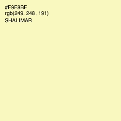 #F9F8BF - Shalimar Color Image