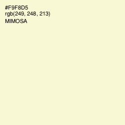 #F9F8D5 - Mimosa Color Image