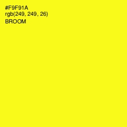 #F9F91A - Broom Color Image