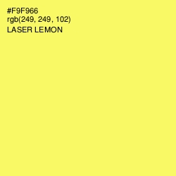 #F9F966 - Laser Lemon Color Image