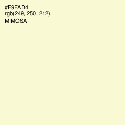 #F9FAD4 - Mimosa Color Image