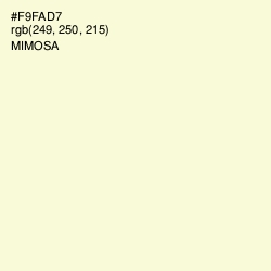 #F9FAD7 - Mimosa Color Image