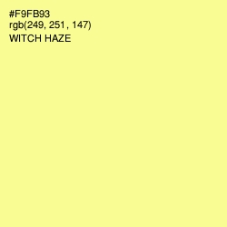 #F9FB93 - Witch Haze Color Image