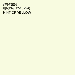 #F9FBE0 - Hint of Yellow Color Image