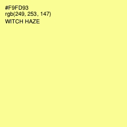 #F9FD93 - Witch Haze Color Image