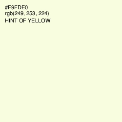 #F9FDE0 - Hint of Yellow Color Image