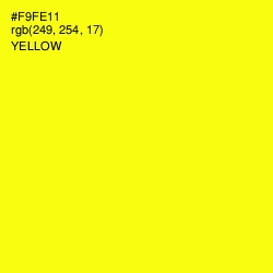 #F9FE11 - Yellow Color Image