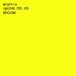 #F9FF14 - Broom Color Image