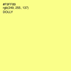 #F9FF89 - Dolly Color Image