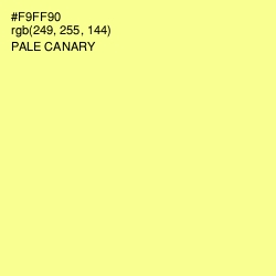 #F9FF90 - Pale Canary Color Image