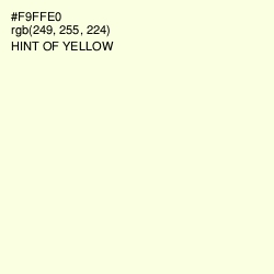 #F9FFE0 - Hint of Yellow Color Image