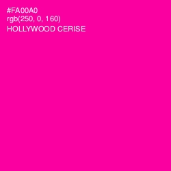#FA00A0 - Hollywood Cerise Color Image