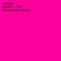 #FA019B - Hollywood Cerise Color Image