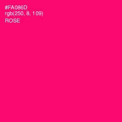 #FA086D - Rose Color Image