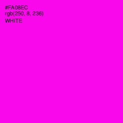 #FA08EC - Magenta / Fuchsia Color Image