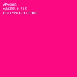 #FA0983 - Hollywood Cerise Color Image