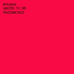 #FA0A44 - Razzmatazz Color Image