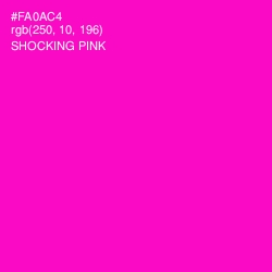 #FA0AC4 - Shocking Pink Color Image