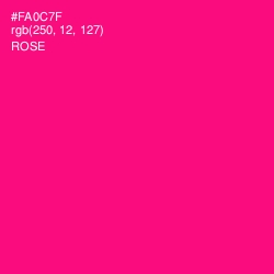 #FA0C7F - Rose Color Image