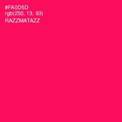 #FA0D5D - Razzmatazz Color Image