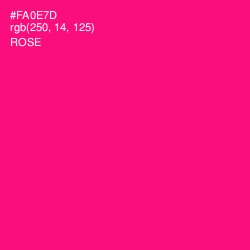 #FA0E7D - Rose Color Image