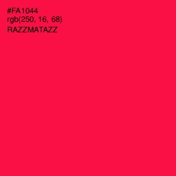 #FA1044 - Razzmatazz Color Image