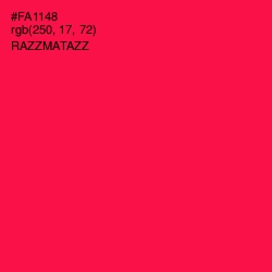 #FA1148 - Razzmatazz Color Image