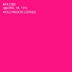 #FA1283 - Hollywood Cerise Color Image