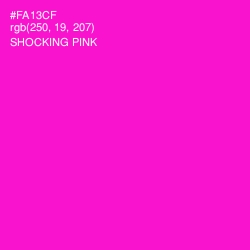 #FA13CF - Shocking Pink Color Image